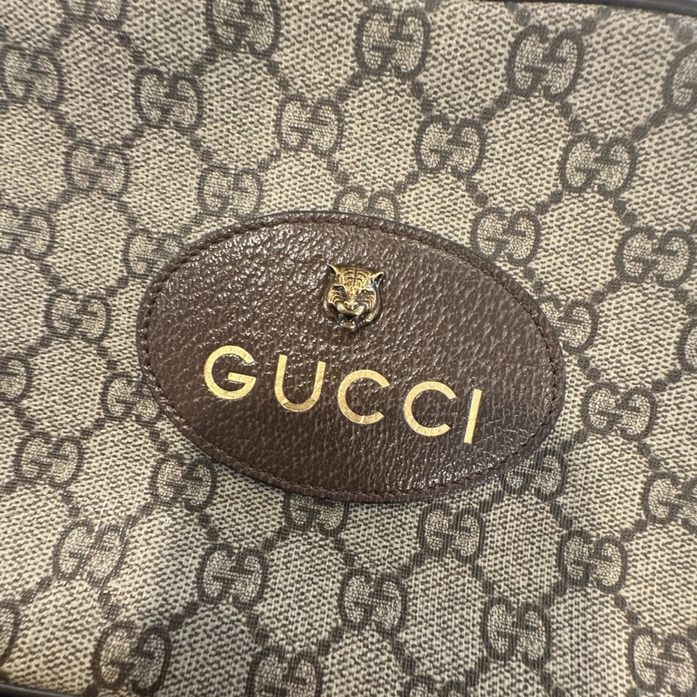 Authentic Gucci Neo Vintage GG Supreme Messenger Bag Camera Bag Crossbody Purse  - Picture 16 of 16